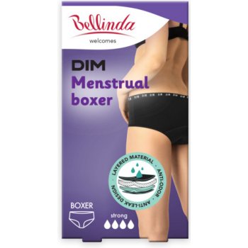 Bellinda Noční i denní menstruační kalhotky boxerky MENSTRUAL BOXER STRONG černá
