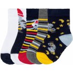 lupilu Chlapecké ponožky s BIO bavlnou, 5 párů (15/18, zvířátka/námořnická/šedá/žlutá) – Zboží Mobilmania