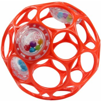 Bright Starts Míček OBALL RATTLE s chrastítkem 10 cm Tyrkysová