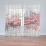 Sablio Záclony Ferrari Paint: 2ks 150x250cm – Hledejceny.cz