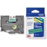 Brother TZE-731, zelená/černá, 12mm – Zboží Mobilmania