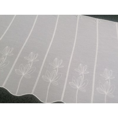 Vyšívaná záclonka na vitrážku 11752/0010 50 cm – Hledejceny.cz