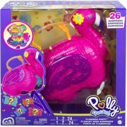 Mattel Polly Pocket Velký přenosný set Plameňák