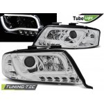 Tuning-Tec Přední čirá LED světla Audi A6 (2001 - 2005) - Tube Light - chromované – Hledejceny.cz