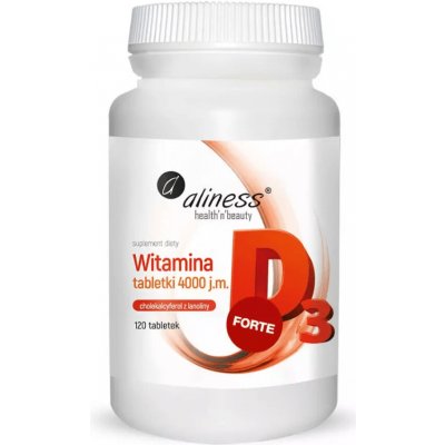 Aliness Vitamin D3 FORTE 4000 IU 120 tablet – Hledejceny.cz