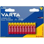 Varta Longlife Max Power AAA 10ks 4703101410 – Zbozi.Blesk.cz