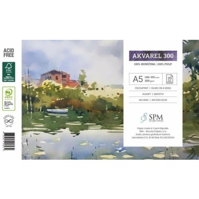 Grafický blok Akvarel 300 g/m2, A5 – Zboží Dáma