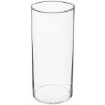Skleněná váza Cylinder 30 cm transparentní na květiny do obývacího pokoje – Hledejceny.cz
