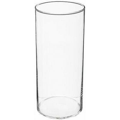 Skleněná váza Cylinder 30 cm transparentní na květiny do obývacího pokoje – Hledejceny.cz