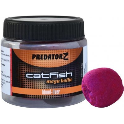 Predator-Z Pelety CatFish Mega boilies 50g 30mm Ryba Krev – Zboží Mobilmania