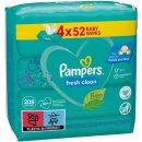 Vlhčený ubrousek Pampers Fresh Clean vlhčené ubrousky pro děti 4 x 52 ks