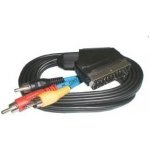 ITS Kabel Scart - 3 x CINCH konektor + přepínatelný 1,5m – Zboží Živě
