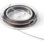 Ocelové lanko 0,45 mm platinové – Zboží Dáma