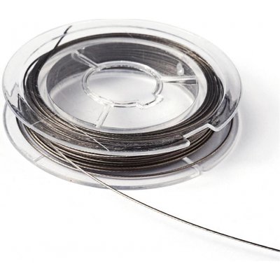 Ocelové lanko 0,45 mm platinové – Zboží Dáma