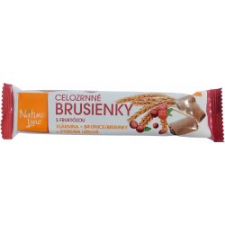 Nature Line Celozrnné sušenky Brusienky s fruktózou 65 g