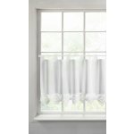 EUROFIRANY KRÁTKÁ ZÁCLONA NA POUTKÁCH ISAAC 150X60 CM BÍLÁ – Hledejceny.cz