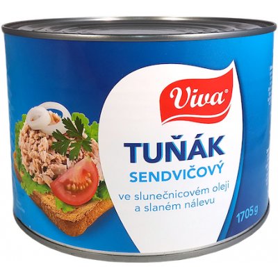 Viva Tuňák sendvičový ve slunečnicovém oleji 160 g