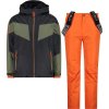 Cmp Kid G Set Jacket And Pant chlapecký lyžařský komplet oranžová