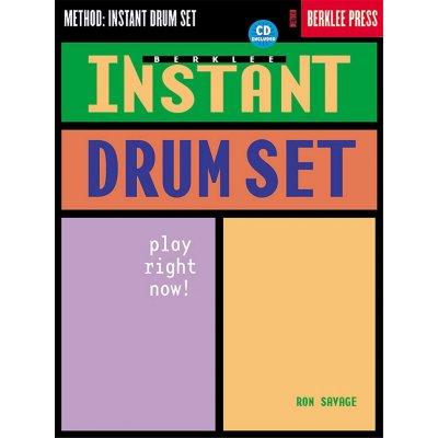 Berklee Instant Drumset Play Right Now! noty na bicí + audio – Zboží Mobilmania