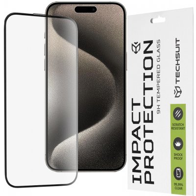 Techsuit 111D celoplošné celolepené sklo iPhone 15 Pro Max Černé 145721 – Zboží Živě