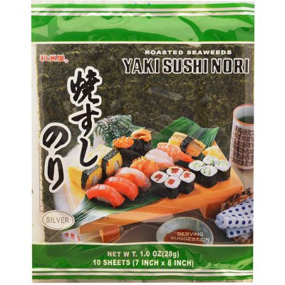 JHFOODS Yaki Sushi Nori pražené mořské řasy 28 g 10 plátků – Zboží Mobilmania