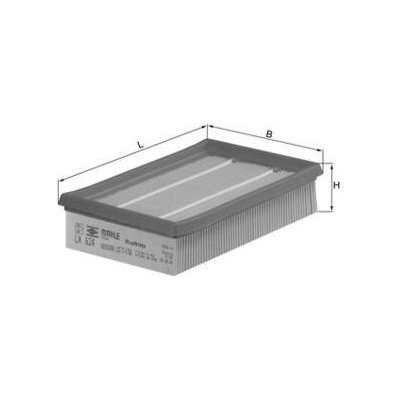 Vzduchový filtr MAHLE LX 624 – Hledejceny.cz