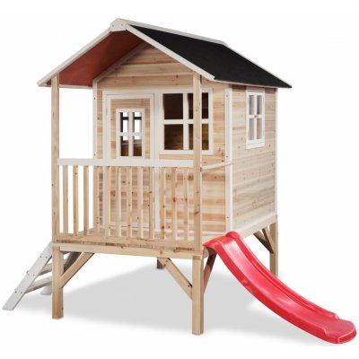 Exit zahradní cedrový domeček Loft 300 červený – Zboží Mobilmania