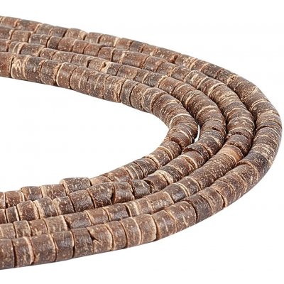 Korálky z kokosového dřeva - válečky - ∅ 5,5 mm - 1 ks – Zboží Dáma