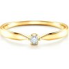 Prsteny Savicki zásnubní prsten Triumph of Love žluté zlato diamant PI Z D 00064