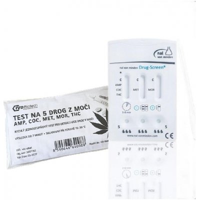 1stepbiotest Test na 5 drog z moči amp coc met mor thc 1 ks – Zbozi.Blesk.cz