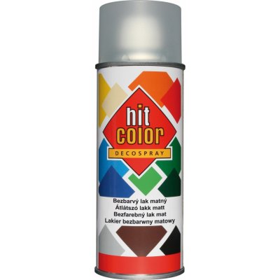 Hitcolor barva ve spreji 400 ml matná bezbarvá