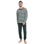 Taro 3080 Blake pánské pyžamo dlouhé zelené – Zboží Dáma