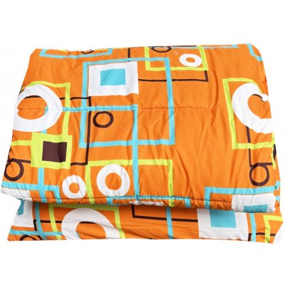 Numberoplus Souprava Geometric oranžová 140x200 70x90 – Zboží Dáma