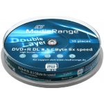 MediaRange DVD+R DL 8.5GB 8x, spindle, 10ks (MR466) – Hledejceny.cz