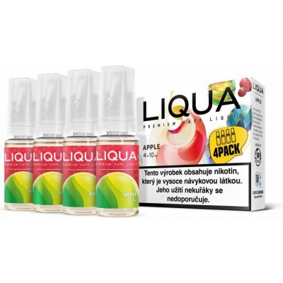 Ritchy Liqua 4Pack Apple 4 x 10 ml 12 mg – Zboží Mobilmania