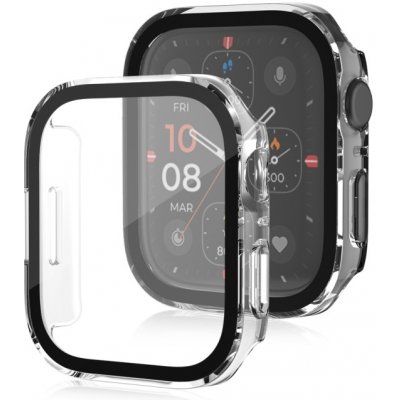 PROTEMIO 67559 PC FULL COVER Plastový kryt se sklem pro Apple Watch SE / SE 2022 / SE 2023 (44mm) průhledný – Zboží Mobilmania