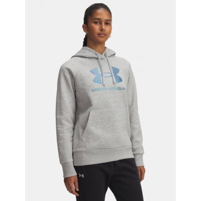 Under Armour UA Rival Flc Shimmer Hdy-GRY Šedá – Zboží Mobilmania