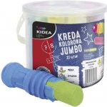 KIDEA Chodníkové křídy barevné v kyblíku + držák 20ks – Hledejceny.cz