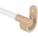 Garnýž Umbra BELLWOOD s dřevěnými koncovkami 107-305cm bílá/přírodní – Hledejceny.cz