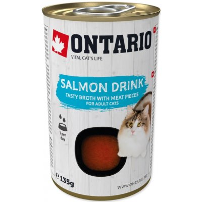 ONTARIO Nápoj pro kočky Drink Adult s lososem 135 g – Hledejceny.cz