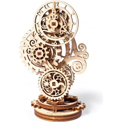 Ugears 3D mechanické puzzle Steampunk hodiny 43 ks