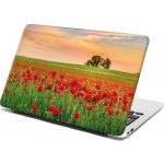 Sablio Samolepka na notebook Pole vlčích máků 2 - 29x20 cm – Zboží Živě