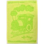 Profod Dětský ručník Train 30 x 50 cm Zelená – Zboží Mobilmania