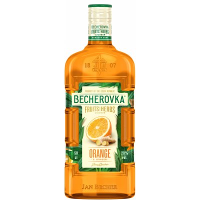 Becherovka Orange & Ginger 20% 1 l (holá láhev) – Zbozi.Blesk.cz