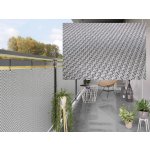 MyBestHome balkonová ratanová zástěna s očky Pori 0,9 x 2 m černá / bílá – HobbyKompas.cz