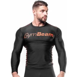 GymBeam pánské kompresní tričko black/red