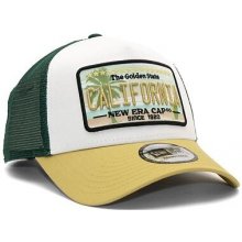 New Era 9FORTY AFrame Trucker Licence Plate California Yellow / Dark Green