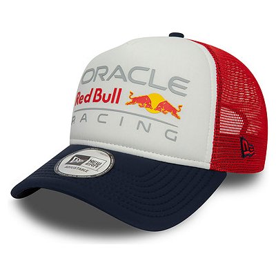 New Era 9FORTY A-Frame Trucker Color Block Red Bull F1 White / Scarlet