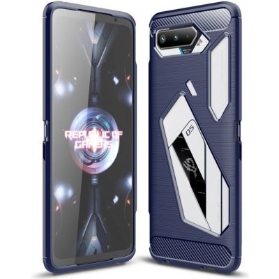 Pouzdro Levné Kryty Zadní kryt Carbon modrý – Asus ROG Phone 5