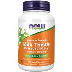 Now Foods Milk Thistle Extract 750 mg Silymarin 600 mg 90 kapslí – Hledejceny.cz